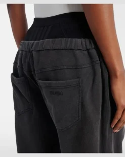 Jogginghose aus Baumwoll-Jersey Schwarz