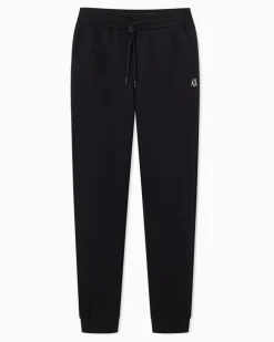 Jogginghose aus Baumwolljersey mit Kordelzug und Bündchen Schwarz