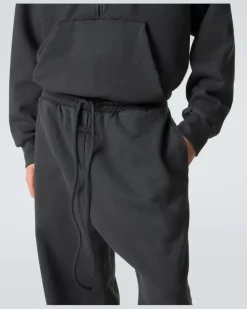 Jogginghose aus Baumwoll-Jersey Schwarz