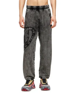 Jogginghose aus Bio-Baumwolle mit ovalem D-Patch - Hosen - Herren - Grau