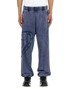 Jogginghose aus Bio-Baumwolle mit ovalem D-Patch - Hosen - Herren - Blau