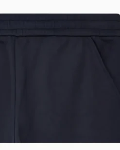 Jogginghose aus doppellagigem Jersey, gefertigt aus einer Modal-Mischung Marineblau