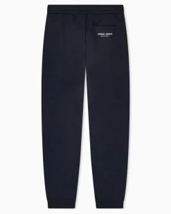 Jogginghose aus doppellagigem Jersey, gefertigt aus einer Modal-Mischung Marineblau