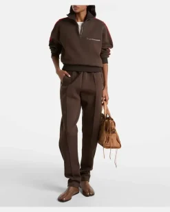 Jogginghose aus einem Baumwollgemisch Braun