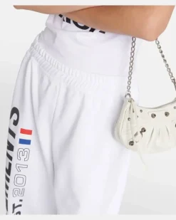 Jogginghose aus einem Baumwollgemisch Weiß