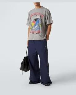 Jogginghose aus einem Baumwollgemisch Blau