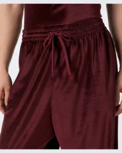 Jogginghose aus Jersey Burgunderrot