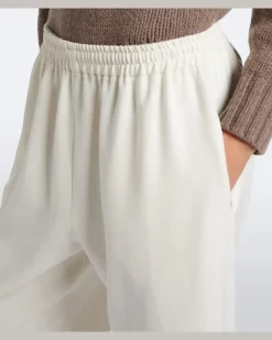 Jogginghose aus Jersey Weiß