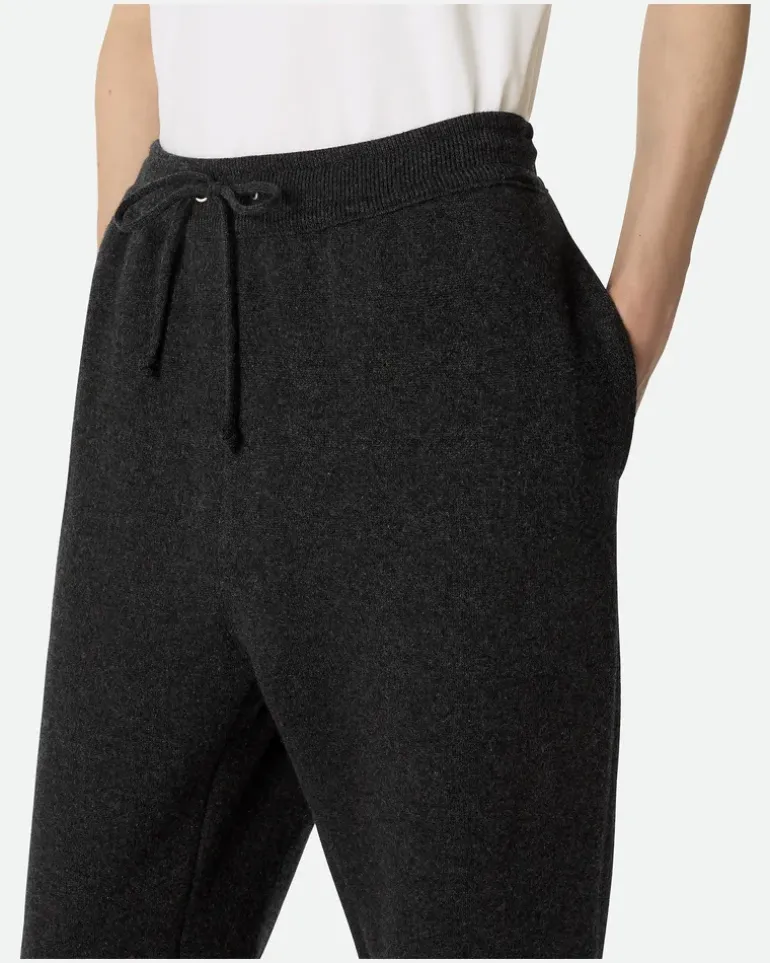 Jogginghose aus Kaschmir-Schwarz - Herren