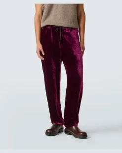 Jogginghose aus Samt Violett
