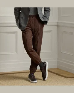Jogginghose aus Wildleder Brown