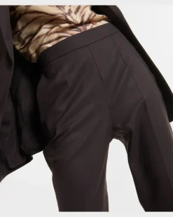 Jogginghose aus Wollflanell Braun