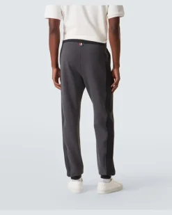 Jogginghose 4-Bar aus Baumwoll-Jersey Grau