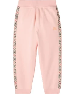 Jogginghose Burberry Check aus Baumwolle Rosa