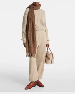 Jogginghose Plane Tree aus Kaschmir Beige
