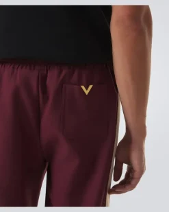Jogginghose VGold Burgunderrot
