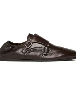 Johnny Monk-Schuhe mit Schnalle - Braun