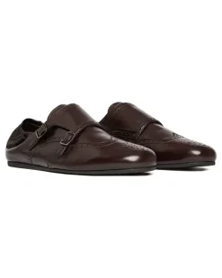 Johnny Monk-Schuhe mit Schnalle - Braun