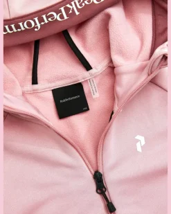 Jr Rider Essentials Midlayer Zip Hood Fleecejacke rosa