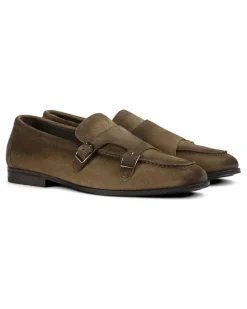 Juke Monk-Schuhe mit Doppelschnalle - Braun