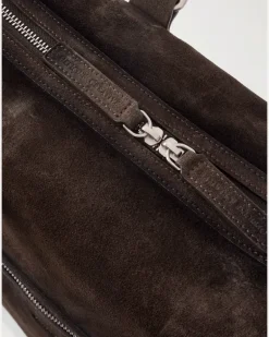 Jules 003 Airbrushed Suede Briefcase Brown