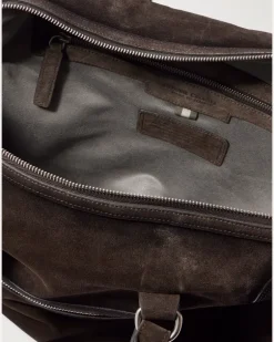 Jules 003 Airbrushed Suede Briefcase Brown