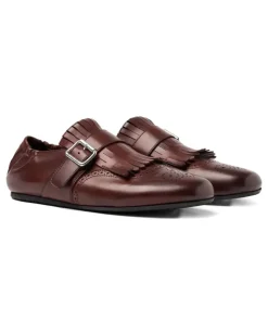 Julian Monk-Schuhe mit Fransen - Braun
