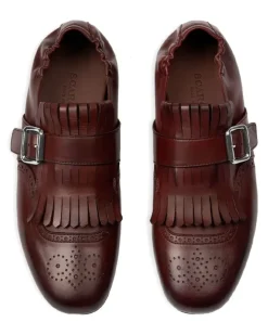 Julian Monk-Schuhe mit Fransen - Braun