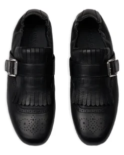 Julian Monk-Schuhe mit Fransen - Schwarz