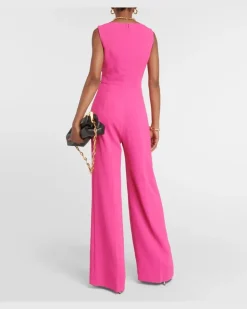 Jumpsuit Antica aus Crêpe Rosa