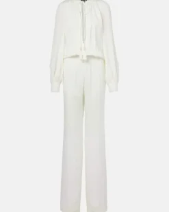 Jumpsuit aus Cady Weiß