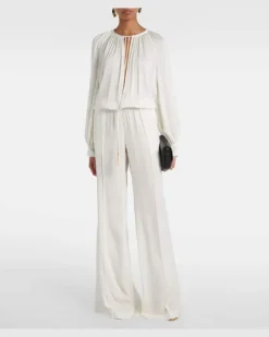 Jumpsuit aus Cady Weiß