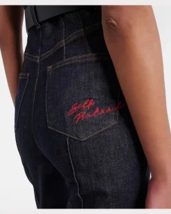 Jumpsuit aus Denim Blau