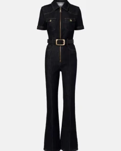Jumpsuit aus Denim Blau