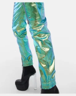 Jumpsuit aus einem Baumwollgemisch Blau