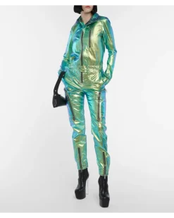 Jumpsuit aus einem Baumwollgemisch Blau