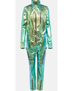 Jumpsuit aus einem Baumwollgemisch Blau