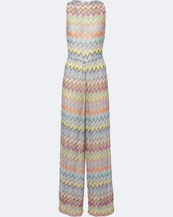 Jumpsuit aus Lamé Multicolor