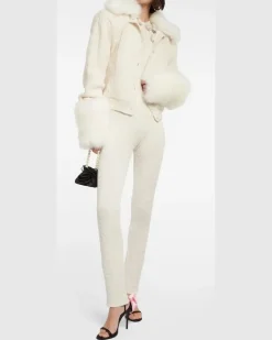 Jumpsuit aus Seide Weiß
