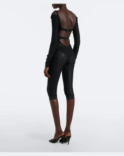 Jumpsuit aus Spitze Schwarz