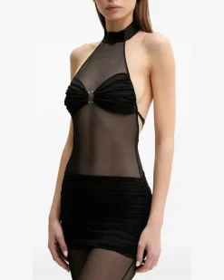 Jumpsuit aus Spitze - Schwarz