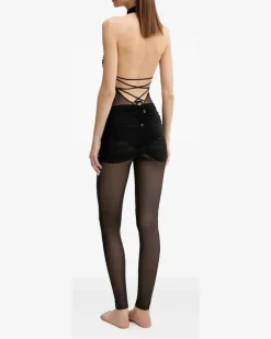 Jumpsuit aus Spitze - Schwarz