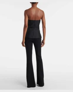Jumpsuit aus Taft Schwarz