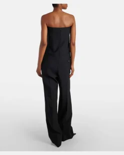 Jumpsuit aus Wolle Schwarz