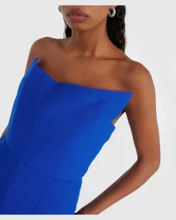 Jumpsuit aus Wollkrepp Blau