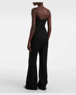 Jumpsuit Cami aus Crêpesatin Schwarz
