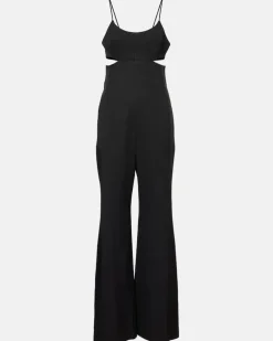 Jumpsuit Cami aus Crêpesatin Schwarz