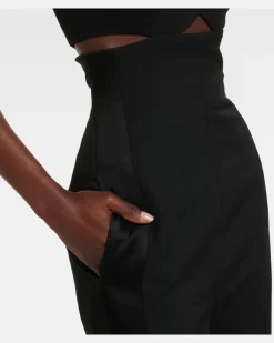Jumpsuit Cami aus Crêpesatin Schwarz