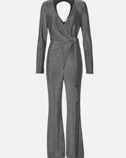Jumpsuit Cosima Two aus Lamé Silber