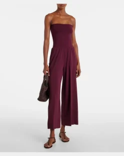 Jumpsuit Dao aus Jersey Burgunderrot